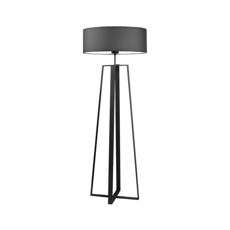 Arnessa 158cm Traditional Floor Lamp, Black, Graphite