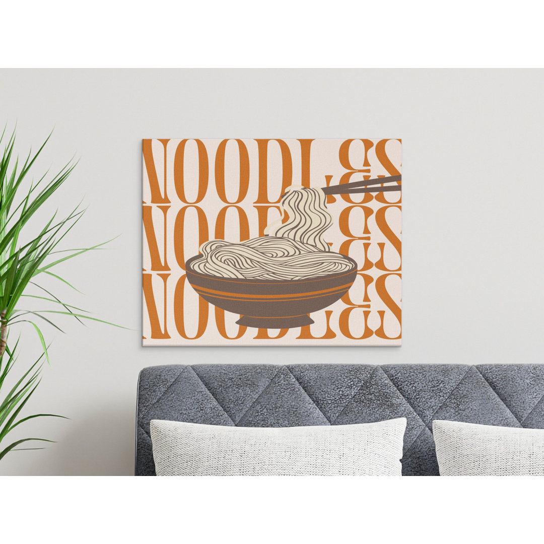 Retro Noodles Foodie Wall Art