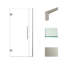 Porte de douche à charnière avec verre transparent l 36,5 po x H 76 po Transolide Elizabeth-106674833
