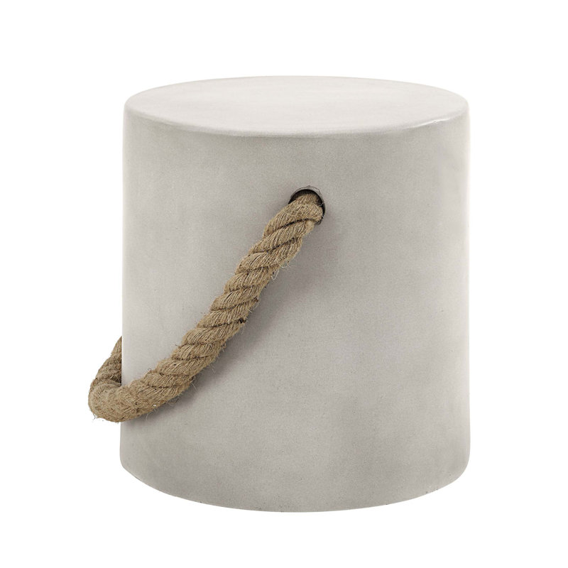 Gene Fiber Concrete End Table