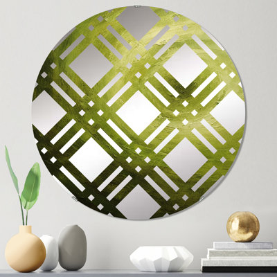 Miroir décoratif à motif écossais vert I MIR106155 O