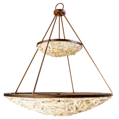 2 Tier Shell Bowl Chandelier