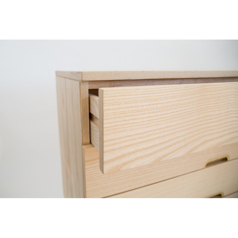 Simple 8 - Drawer Solid Wood Dresser, Ash