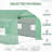 Walk-In Tunnel Greenhouse With Zippered Mesh Door And 8 Mesh Windows, Gardening Plant Hot House With Galvanized Steel Hoops