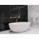 Lusso 75.5'' x 40.5'' Freestanding Soaking Solid Surface Bathtub