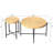 2 Table - Waterproof And Cover. Distressed Cylindrical Style. Black Metal Legs. Appropriate Dimensions For Interiors. Diverse Color Choices. Stylish. Rustic Vibe Bedrooms Coffee End  2  & . Shape.-1391717189