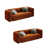 Flanelle orange foncé sélectionné