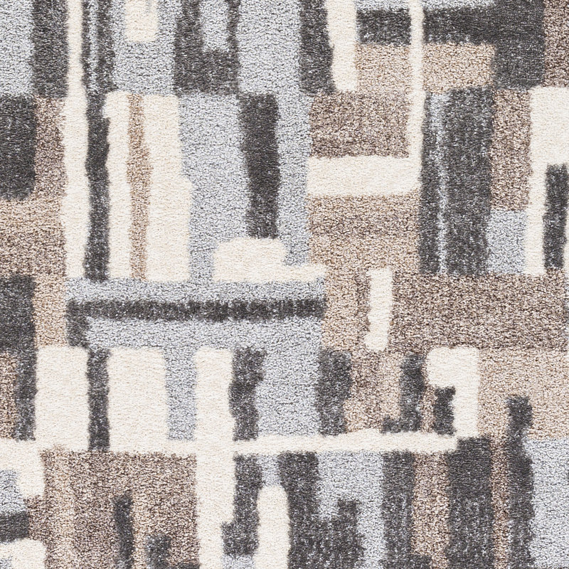 Tapis gris anthracite/taupe/brun, Rectangle 2 pi x 3 pi