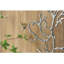 Ensemble de 2 sculptures murales en métal avec accents d'oiseaux 17 x 5,5 x 22 po