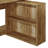 Light Oak 47-Inch L-Shaped Writing Desk with Cabinet-1422234794