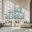 "Spring Blossoms II Slate Blue" by Danhui Nai Print on Canvas-1506486481