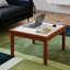 Table basse à carreaux en bois massif