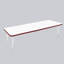 Table rectangulaire d'activités thermofusionnées avec pieds réglables et pivotants standard-113909070-113909080
