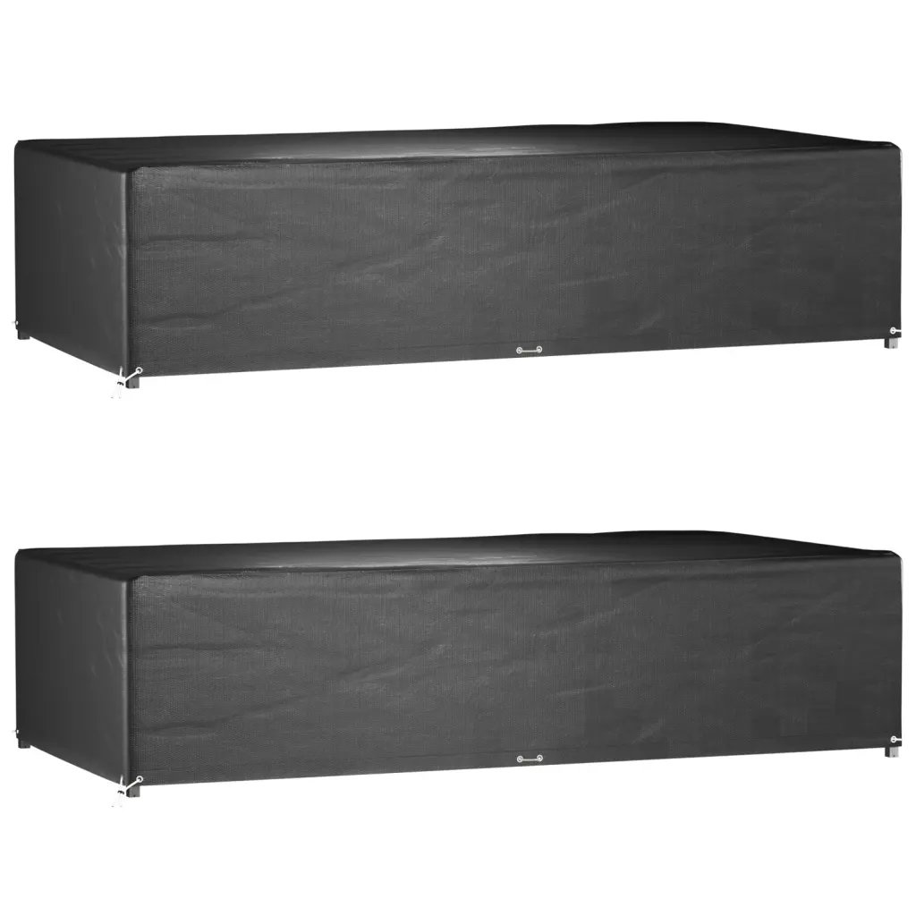Vidaxl Garden Furniture Covers Patio Set Cover 2 Pcs 12 Eyelets Rectangular - Image 3