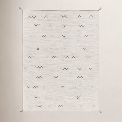 Bodie Light Gray Brown Hand-Woven Wool Rug