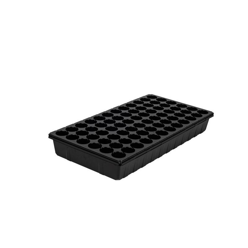 Sunpack 21" x11" 72-Cell Round Insert for Seed Starting, Black, 2.5"