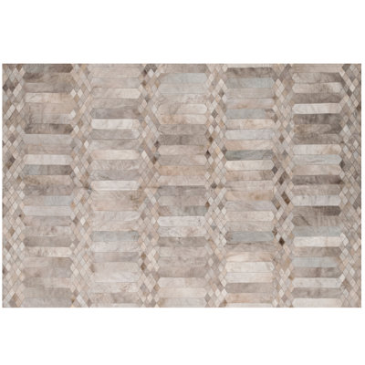 Largo Cowhide Geometric Indoor Rug