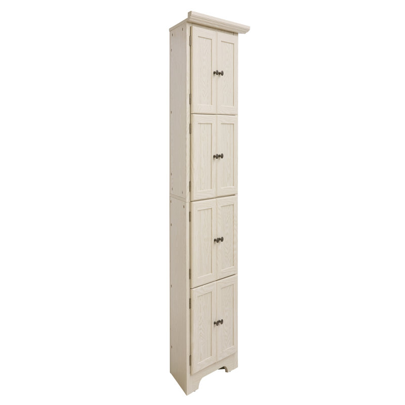 Armoire de rangement en coin 72 ", Blanc