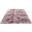 Tapis rose à poils longs Darric-639414956