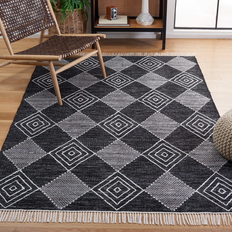 Abbie-Gayle Flat Weave Performance Geometric Rug, Rectangle 5' x 8'
