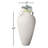Vase pottery and terracotta textured finish 40" ivory and tan for home office bedroom or living room