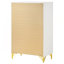 Commode blanche 5 tiroirs Chesney