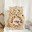 Casse-tête bricolage en mouvement 3D - Horloge Hibou - 161 pièces