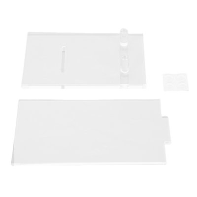 Présentoir à livres en acrylique avec cadre photo transparent pour la décoration de bureau à domicile ou sur un bureau.