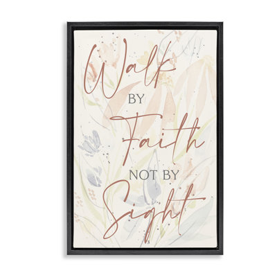 Toile flottante «Walk By Faith» par Krinlox