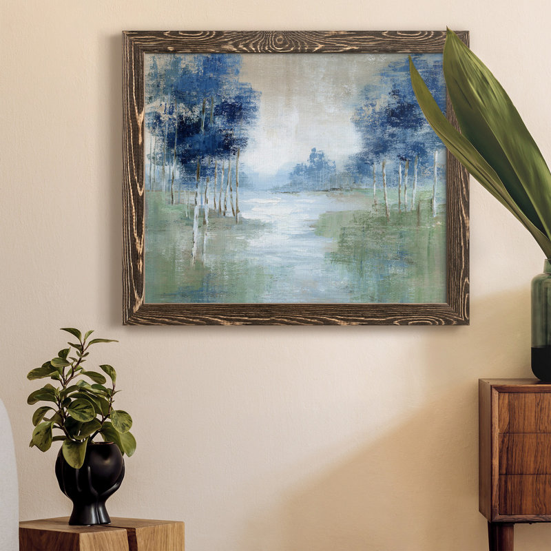 Birch River - Peinture sur toile encadrée, Noyer, H 24 po x l 18 po x P 1,5 po