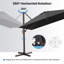 Parasol en porte-à-faux de patio 10 x 13 pi avec base lestée-399562156