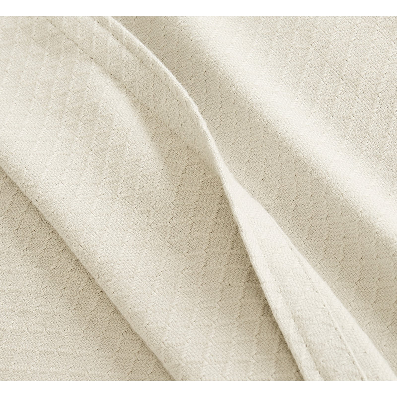 Couverture en coton Royal Velvet Dream, Ivoire ivoire, 90" W x 90" L
