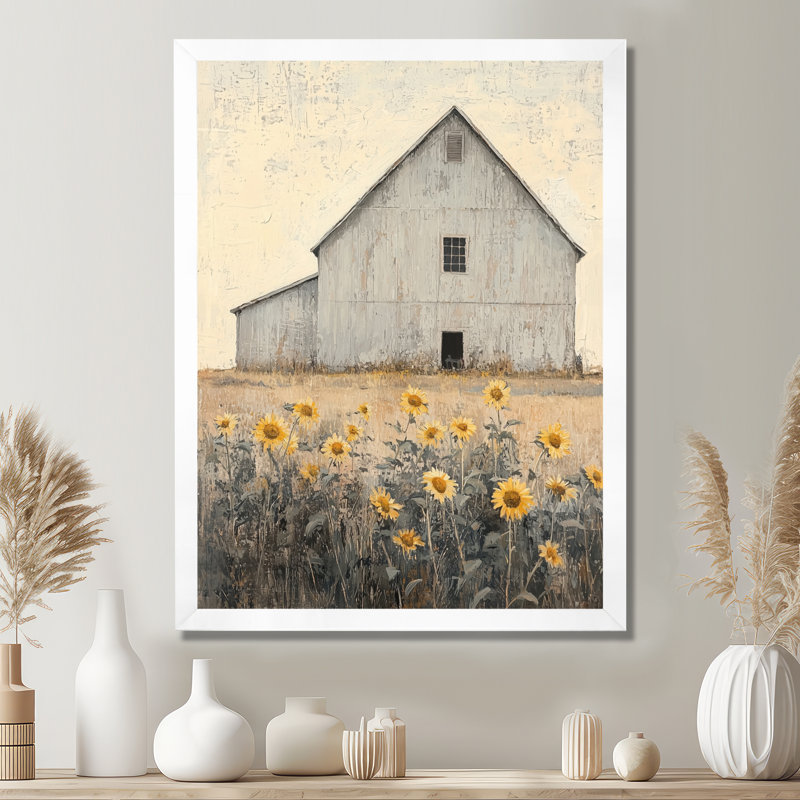 Dishawn - décoration murale paysages, H 44 po x l 34 po, Reproduction encadrée d'une seule photo, Blanc