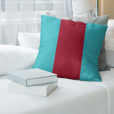 Coussin en lin rayé Arizona baseball