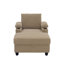 Chaise longue d'intérieur de 37 po de largeur avec dossier inclinable, repose-pieds avec rangement, 2 porte-gobelets et ports USB-633223408