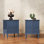 Ensemble de 2 tables de chevet 20 "Mid-Century avec tiroirs, table de chevet en bois (ensemble de 2)