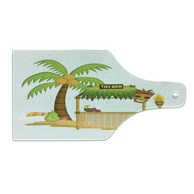East Urban Home Glass Luau Cutting Board