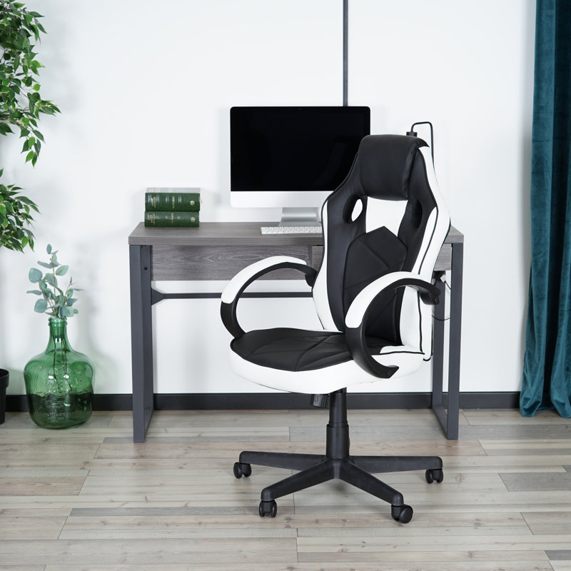 Wade Logan Sandtoft Adjustable Ergonomic Swiveling PC & Racing Game Chair