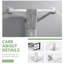 Barre à serviettes murale en acier inoxydable 23,6 po-111384826-44634455