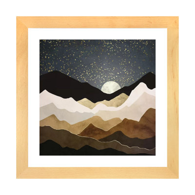 Golden Stars - impression d'art graphique