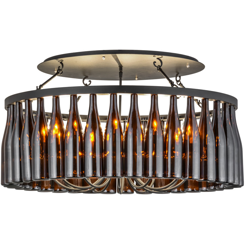Yuuka 12 - Light Dimmable Drum Chandelier