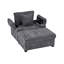 Upholstered Accent Chair With Ottoman-474802763