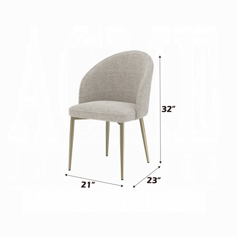 Chaise d'appoint Maart, Beige