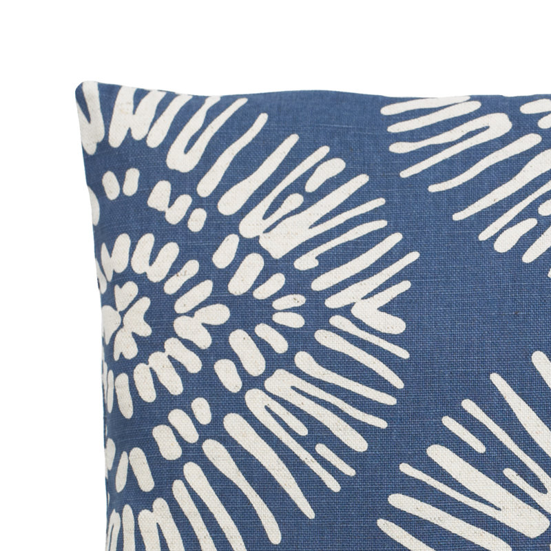  Housse de coussin rectangulaire et insert, H 12 po x l 18 po, Bleu