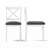Gracie Oaks Cross Back Upholstered Dining Chair-1505396105
