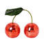 Tipsy Cherry Disco Ball Tabletop and Bar Decor - Red, 7.87" x 9.84" x 3.93"