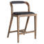 Caralia Upholstered Stool with Solid Wood Frame