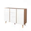 Buffet 47,24 "avec tablettes réglables, buffet à 3 tiroirs et 2 portes