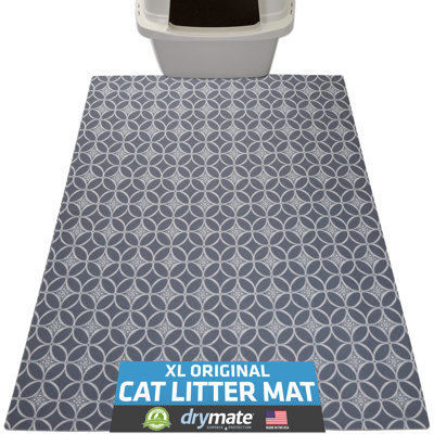 XL Original Cat Litter Mat, Contains Mess from Box, Protects Floors, Urine-Proof, Machine Washable, Soft on Kitty Paws, Absorbent, Waterproof (29”x36”) (Taupe) (USA Made)