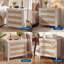 70cm W Solid Wood Bedside Table